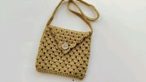 毛线包包钩织视频成人,从视频学习到成品展示