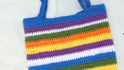 毛线包包钩织视频成人,从视频学习到成品展示